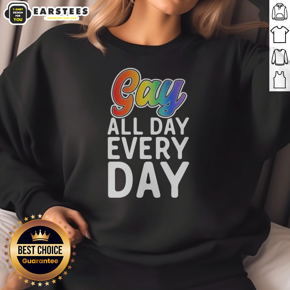 Original Gay All Day Every Day Shirt - Image 4