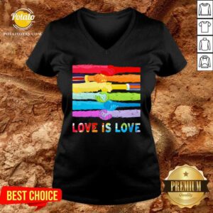 Alternative view of LGBT Hands Love Is Love Shirt