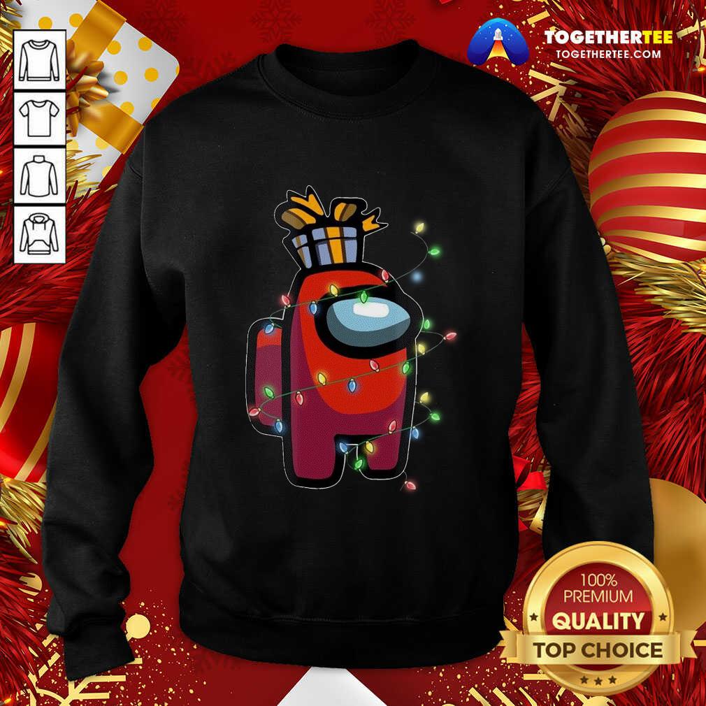 Official Christmas Santa Among Us Character Coffee Shirt - Image 4