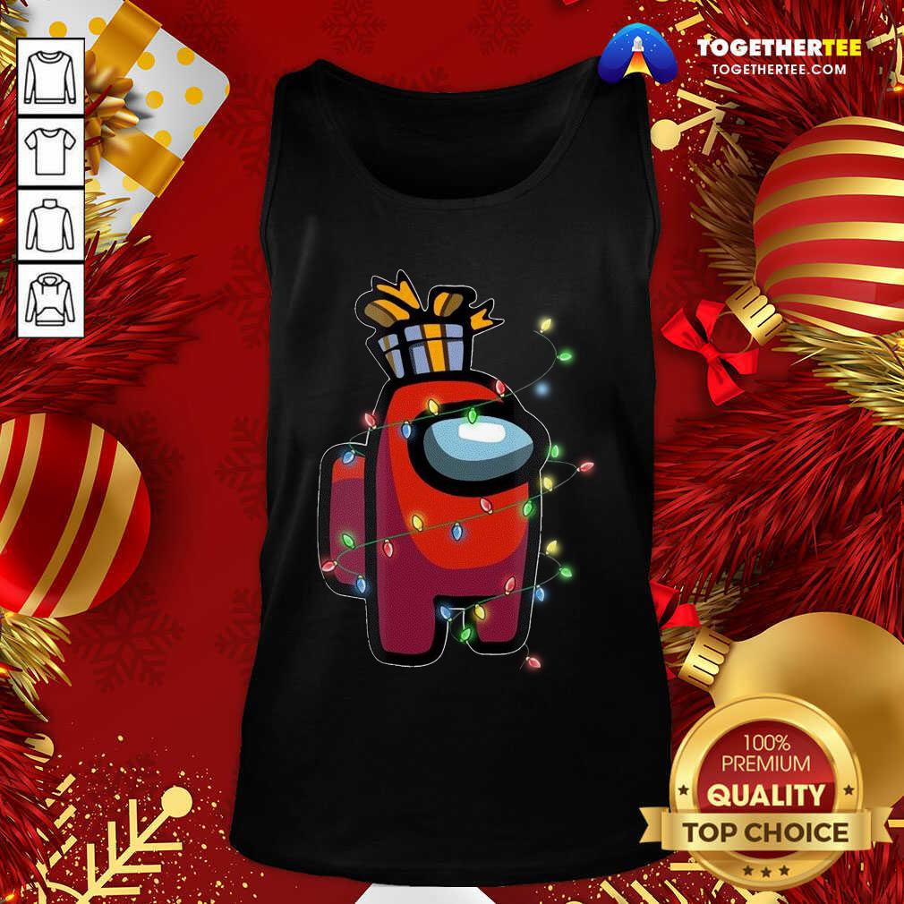 Official Christmas Santa Among Us Character Coffee Shirt - Image 3