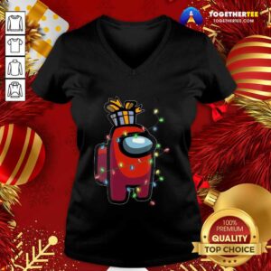 Alternative view of Official Christmas Santa Among Us Character Coffee Shirt