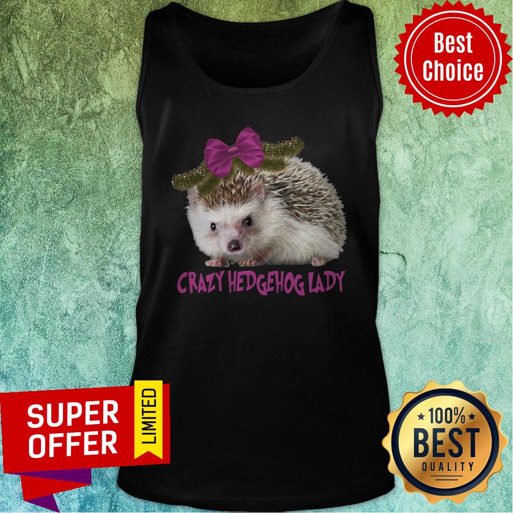 Awesome Crazy Hedgehog Lady Shirt - Image 4
