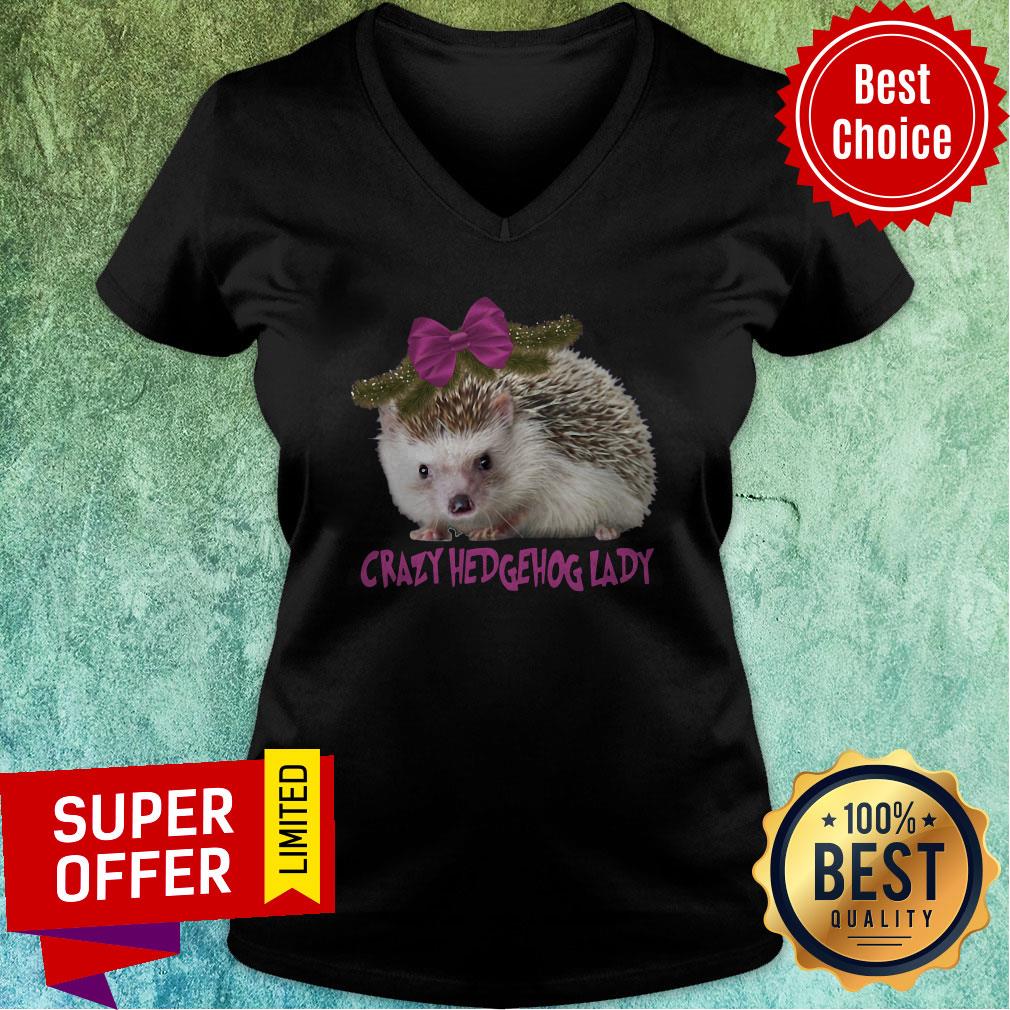 Awesome Crazy Hedgehog Lady Shirt - Image 2