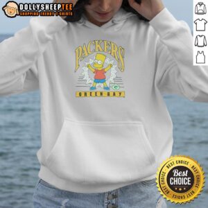 Alternative view of Hot The Simpsons Bart X Green Bay Packers T-Shirt