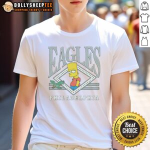 Hot The Simpsons Bart X Philadelphia Eagles T-Shirt