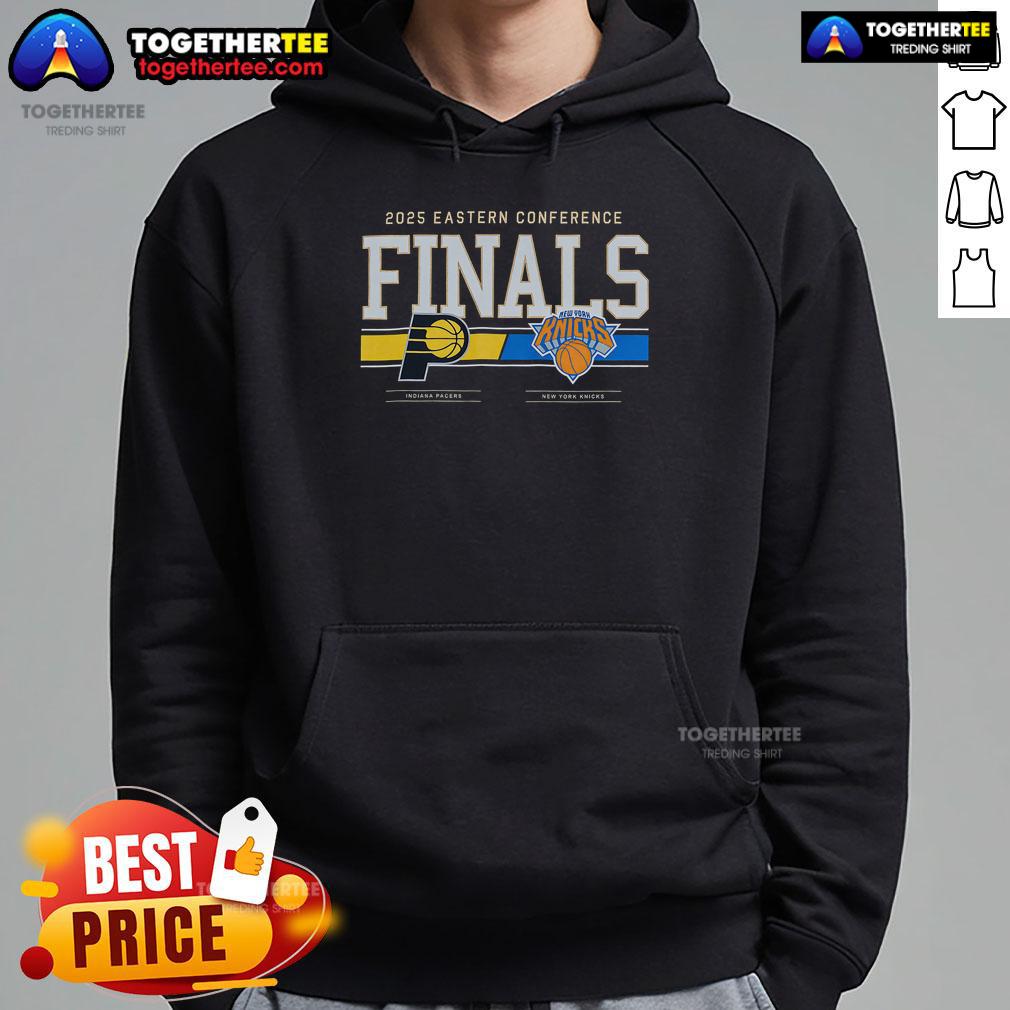 Top Indiana Pacers 2025 Eastern Conference Finals Matchup T-Shirt - Image 2