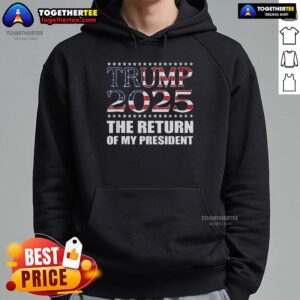 Alternative view of Top The Return Of My President Trump 2025 T-Shirt