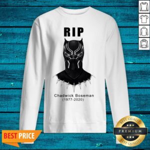 Alternative view of RIP Chadwick Boseman 1977-2020 Black Panther Shirt