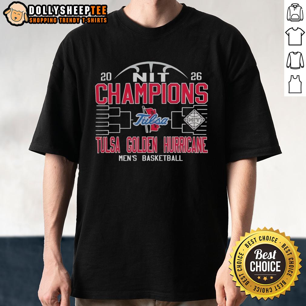 Official Tulsa Golden Hurricane Men's Basketball NIT Champions 2026 T-Shirt