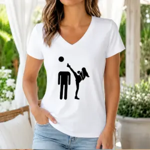Alternative view of Good Kick Him Funny Shirt