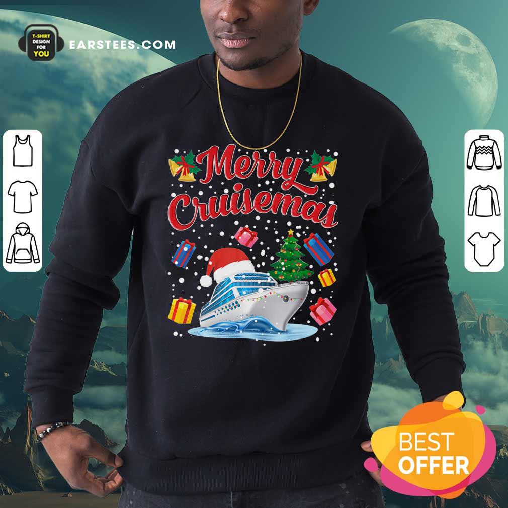 Pretty Merry Cruisemas Family Cruise Christmas 2020 Santa Hat Shirt - Image 5