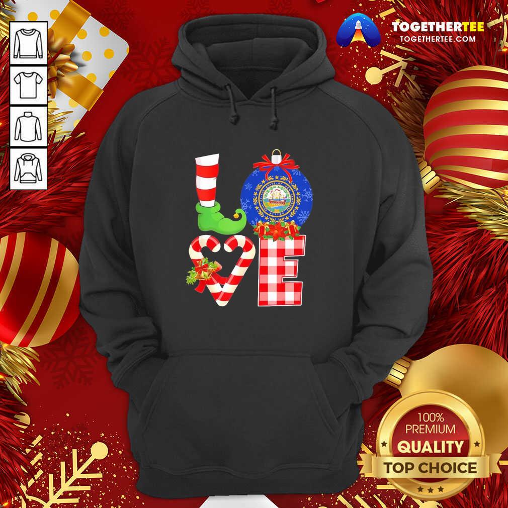 Happy Elf Love Seal Of The State Of Hampshire 1776 Christmas Shirt - Image 5