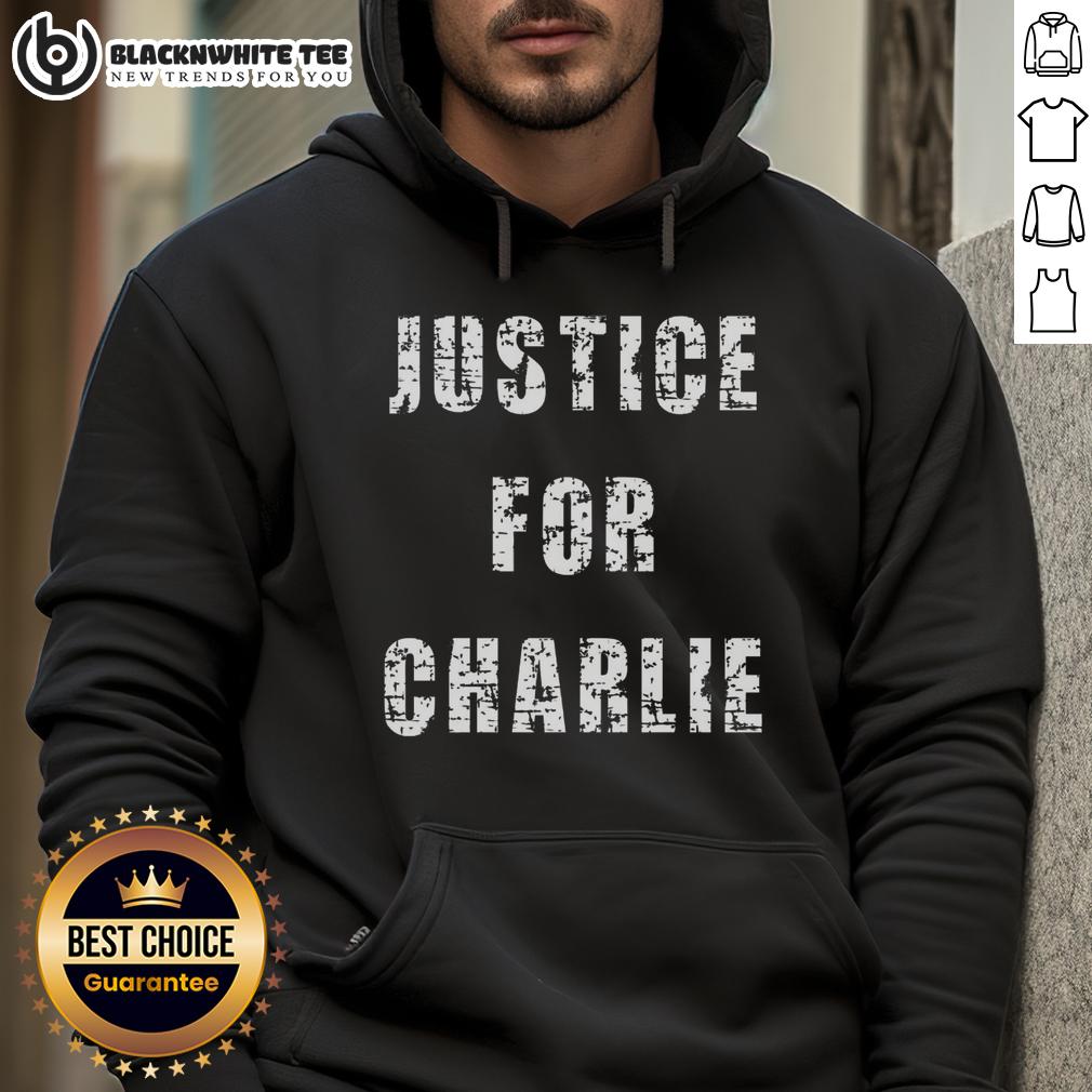Top Justice For Charlie Kirk Bold Protest Statement T-Shirt - Image 5