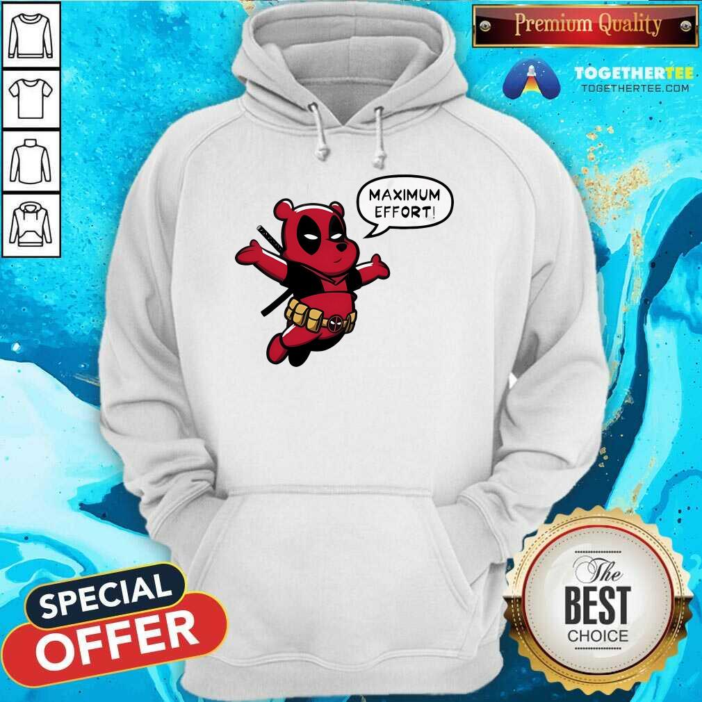 Awesome Winnie The Pooh Maximum Effort Deadpool Parody T-Shirt - Image 5