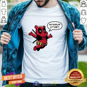 Awesome Winnie The Pooh Maximum Effort Deadpool Parody T-Shirt