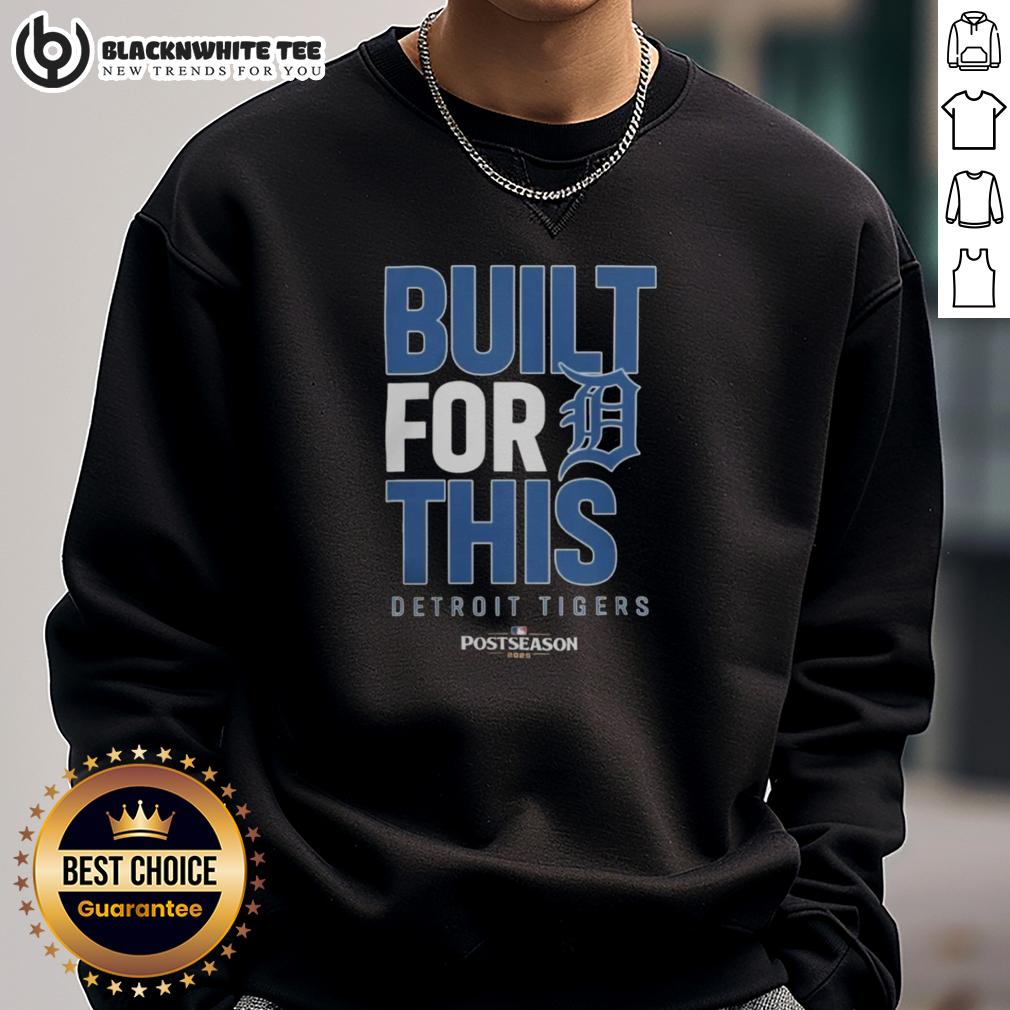 Original Detroit Tigers Built For This October 2025 Postseason T-Shirt - Image 5