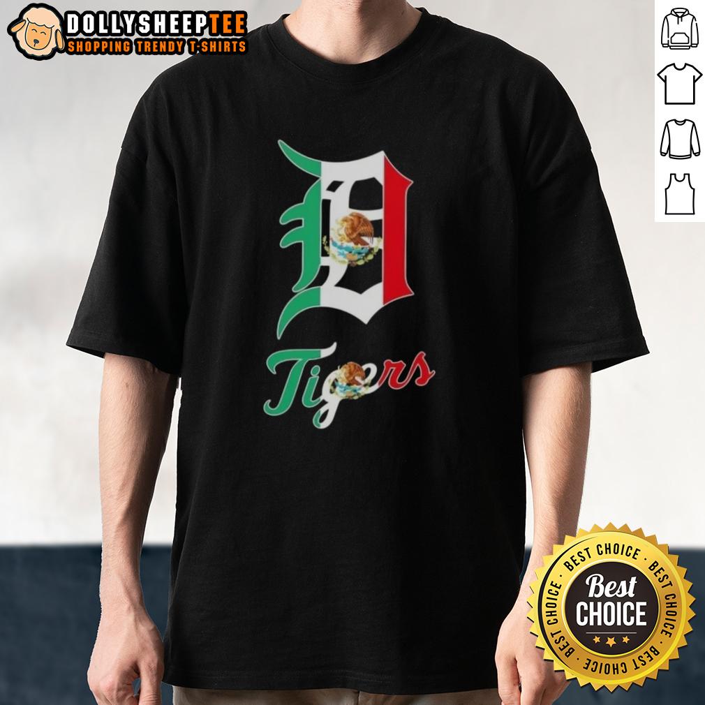 Hot Detroit Tigers Baseball X Mexican Flag T-Shirt