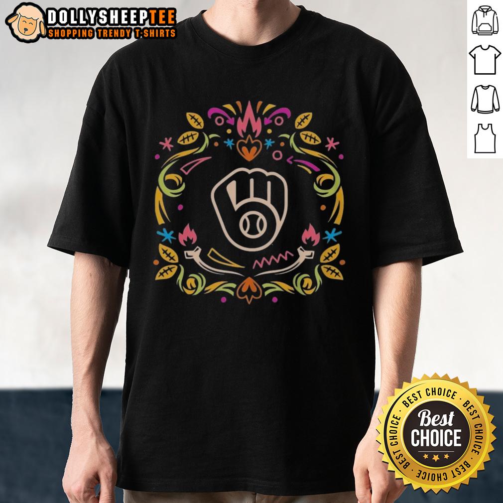 Pretty Milwaukee Brewers Día De Los Muertos MLB Celebration T-Shirt