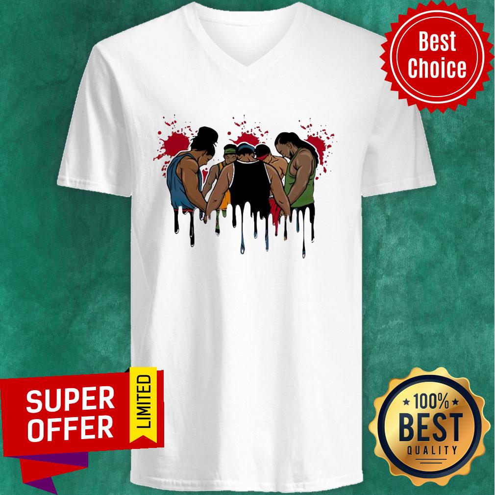 Group Of Black Afro Men Praying Shirt - Image 3