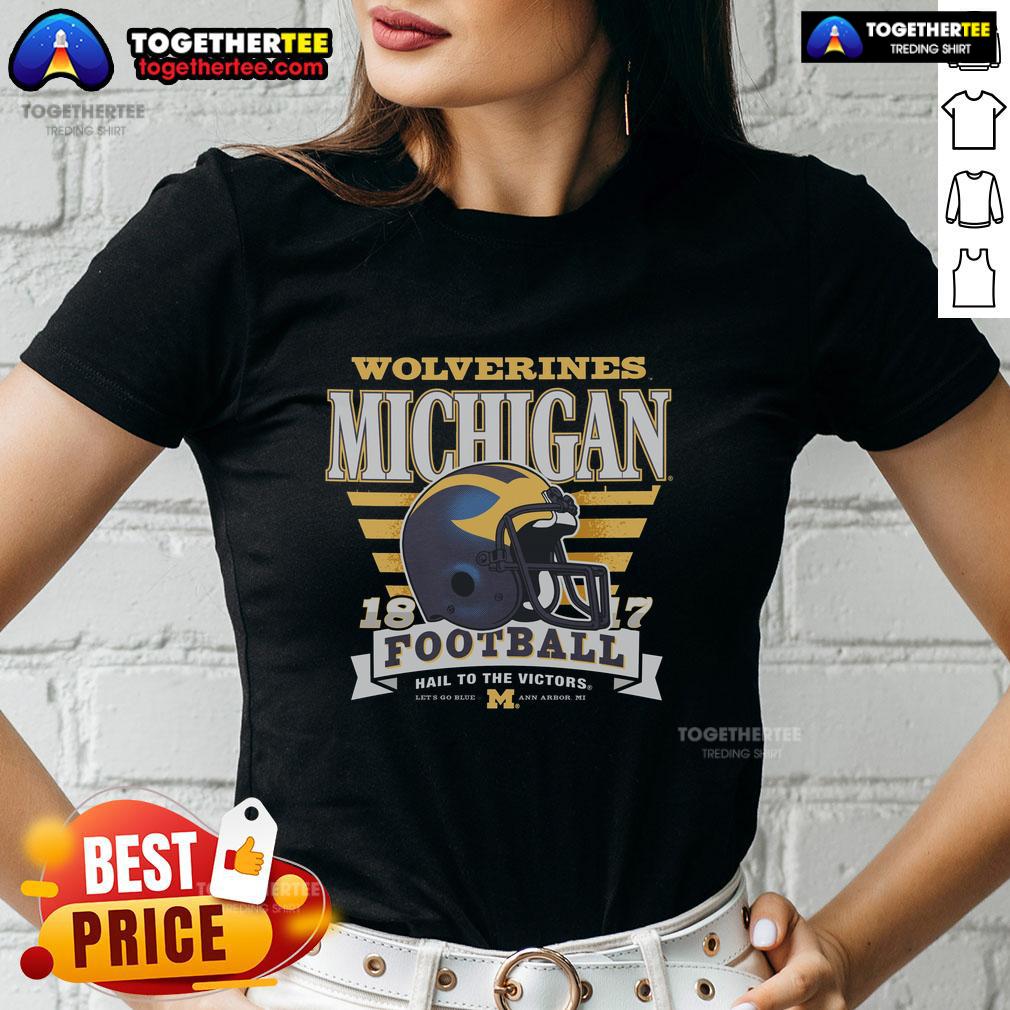 Official Michigan Wolverines Stripe Splash T-Shirt - Image 3