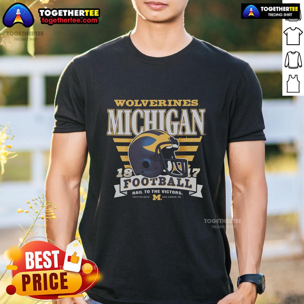 Official Michigan Wolverines Stripe Splash T-Shirt
