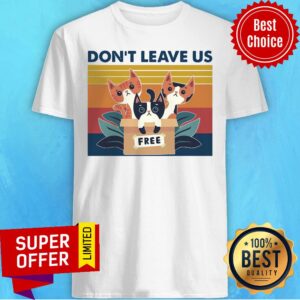 Awesome Three Cats Don’t Leave Us Vintage Retro Shirt