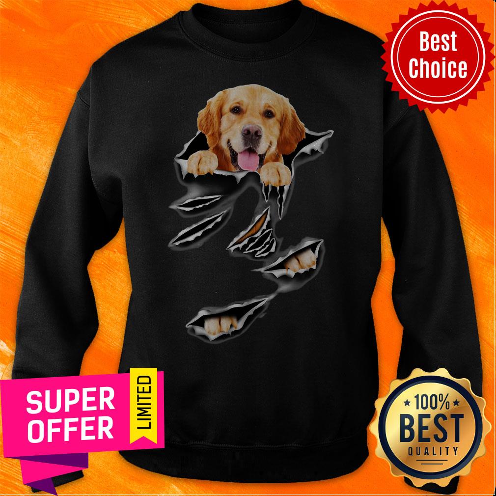 Official Virginia Golden Retriever Torn Vrfm Shirt - Image 2