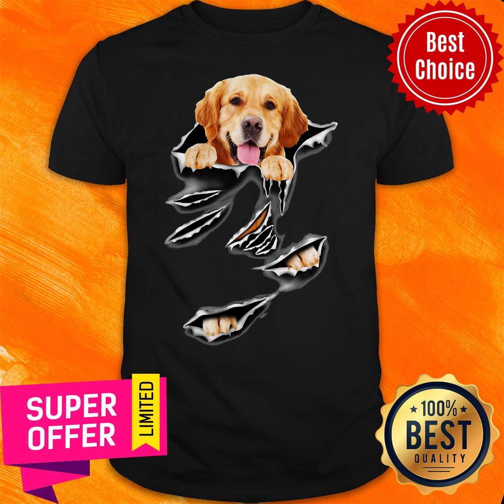 Official Virginia Golden Retriever Torn Vrfm Shirt