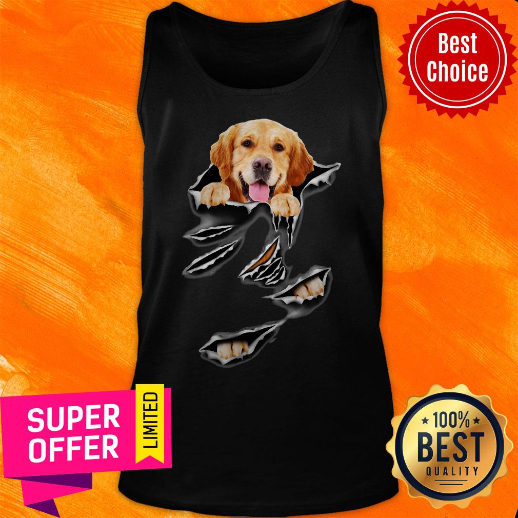 Official Virginia Golden Retriever Torn Vrfm Shirt - Image 5