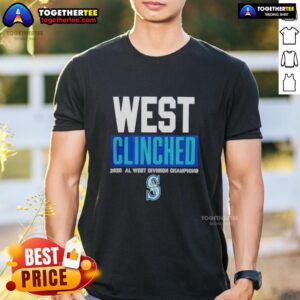 Original Seattle Mariners Playoffs Clinched AL West Division Champions 2025 T-Shirt