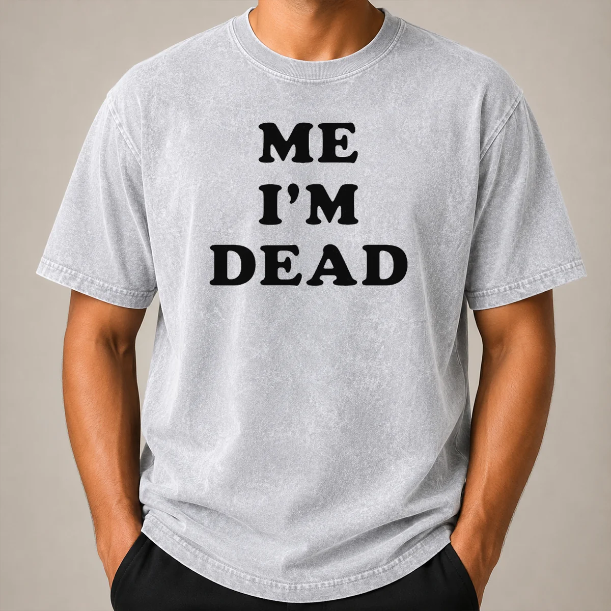 Good Touch Me I'm Dead Slogan Funny Goth Humor Shirt - Image 8