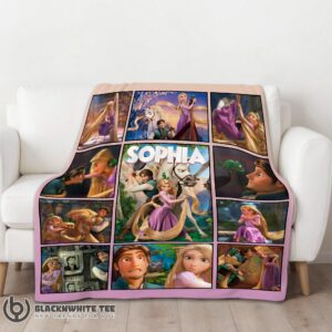 Alternative view of Perfect Disney Tangled Collage Blanket Fleece Customized Blanket