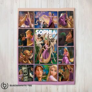 Perfect Disney Tangled Collage Blanket Fleece Customized Blanket
