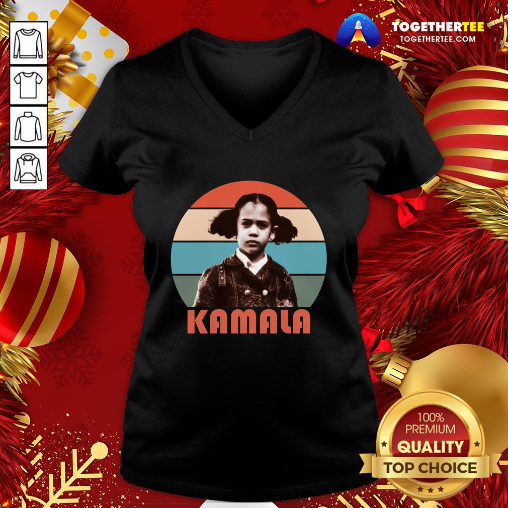 Official Kamala Harris That Little Girl Retro Vintage Anti Trump Shirt - Image 2