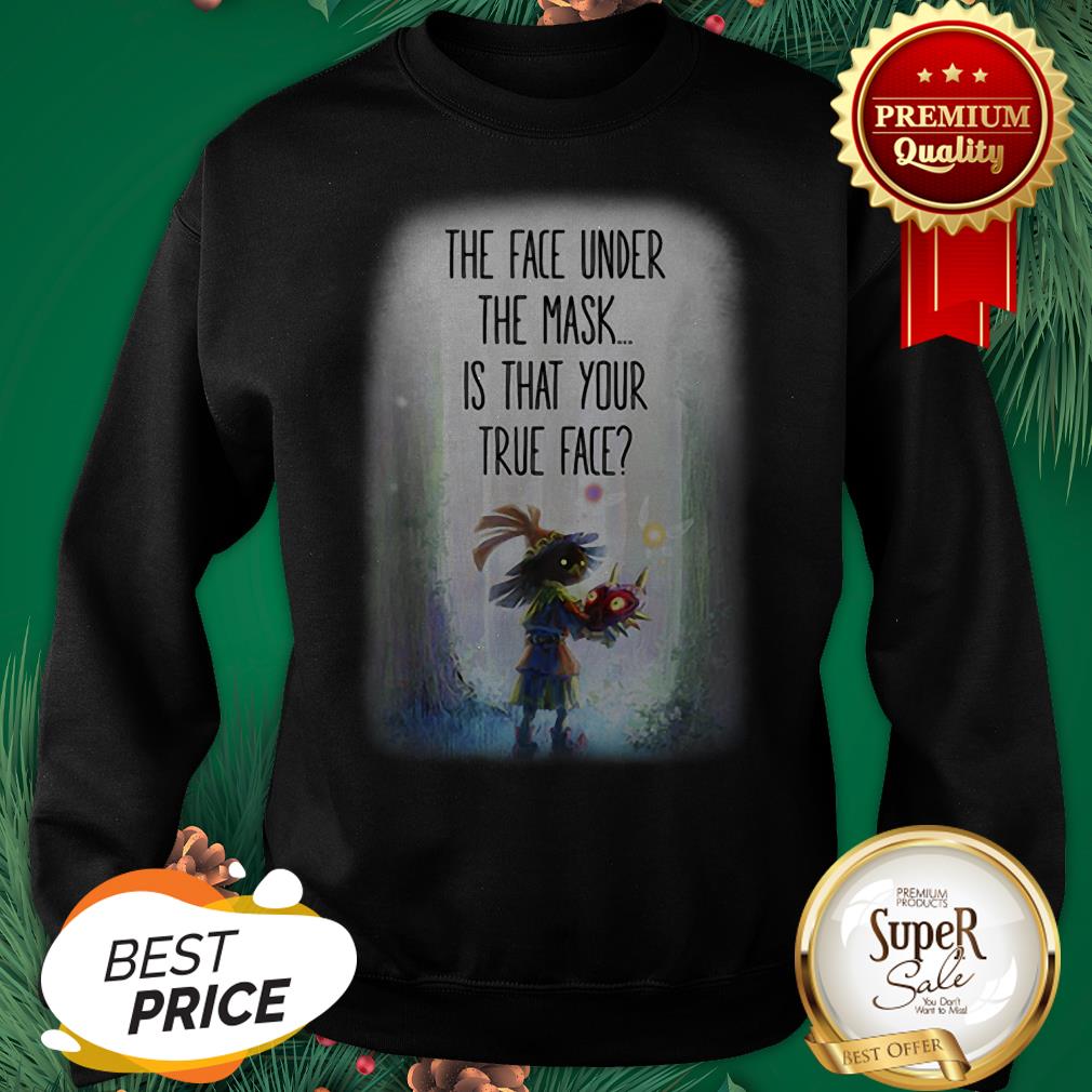 Zelda Skull Kid The Face Under The Mask Is That Your True Face Shirt - Image 4
