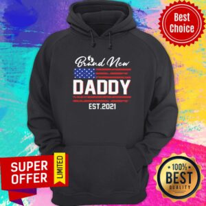Alternative view of American Flag Brand New Daddy Est 2021 Shirt