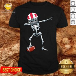 Top Skeleton Dabbing Nebraska Cornhuskers Shirt