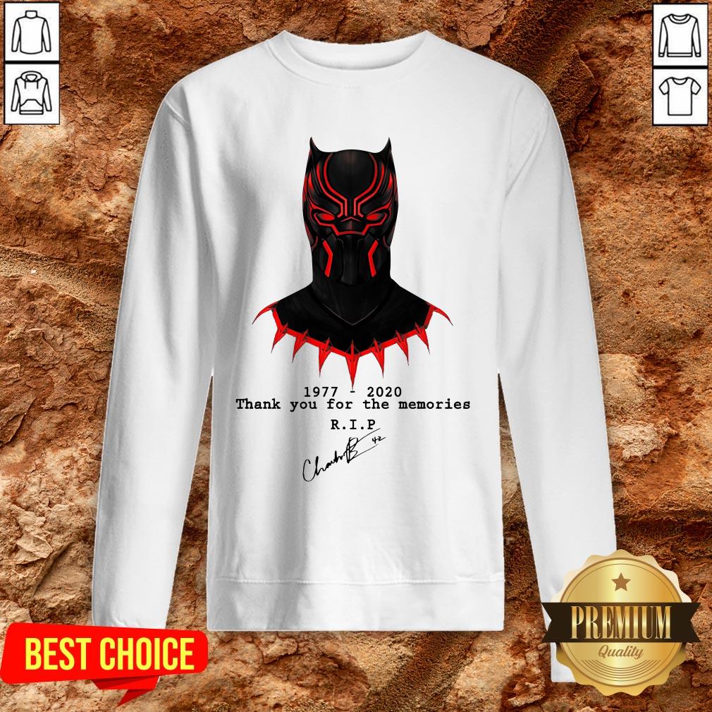 Thank You For The Memories Chadwick Boseman Black Panther Rip 1977-2020 Shirt - Image 4