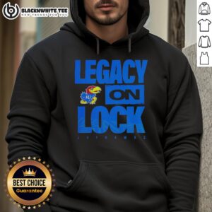 Alternative view of Original Kansas Jayhawks NCAA 2026 Legacy On Lock On Mascot T-Shirt