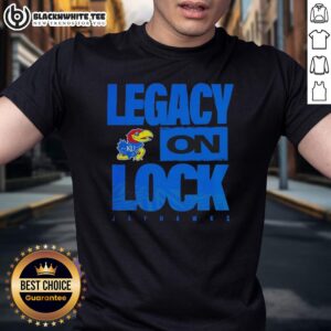Original Kansas Jayhawks NCAA 2026 Legacy On Lock On Mascot T-Shirt