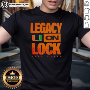 Original Miami Hurricanes NCAA 2026 Legacy On Lock On Logo T-Shirt