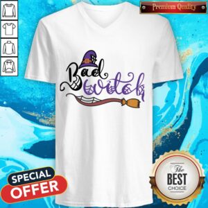 Alternative view of Cute Bad Witch Happy Halloween Day Shirt