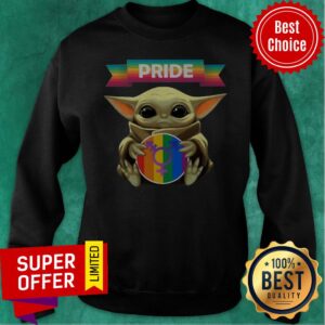 Alternative view of Top Baby Yoda Hug Sex Logo Pride Shirt