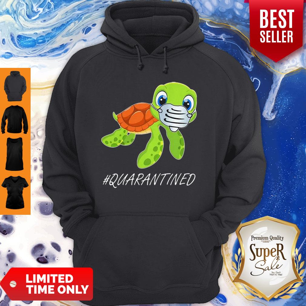 Beautiful Turtle Mask #Quarantined COVID-19 Shirt - Image 2
