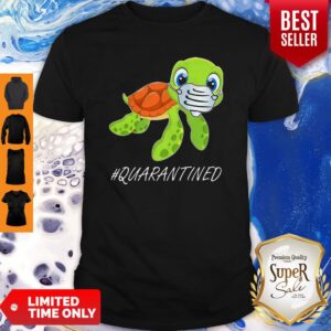 Beautiful Turtle Mask #Quarantined COVID-19 Shirt