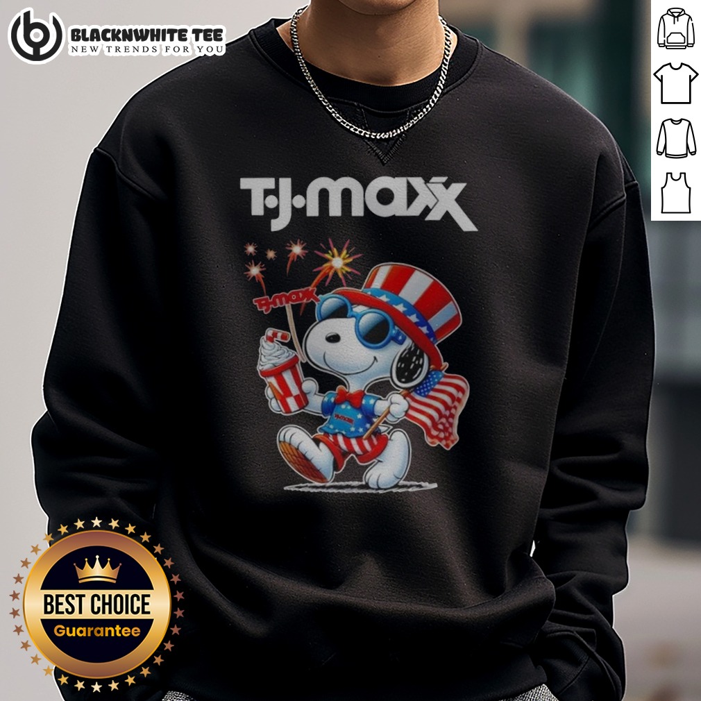 Premium Snoopy X TJ Maxx Fourth Of July American 250 Years 1776 2026 Fireworks Shirt - Image 4