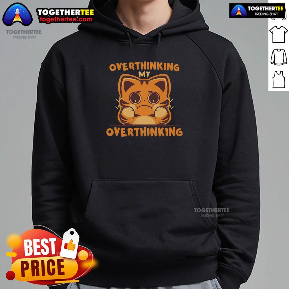 Awesome Overthinking My Overthinking Cat T-Shirt - Image 2