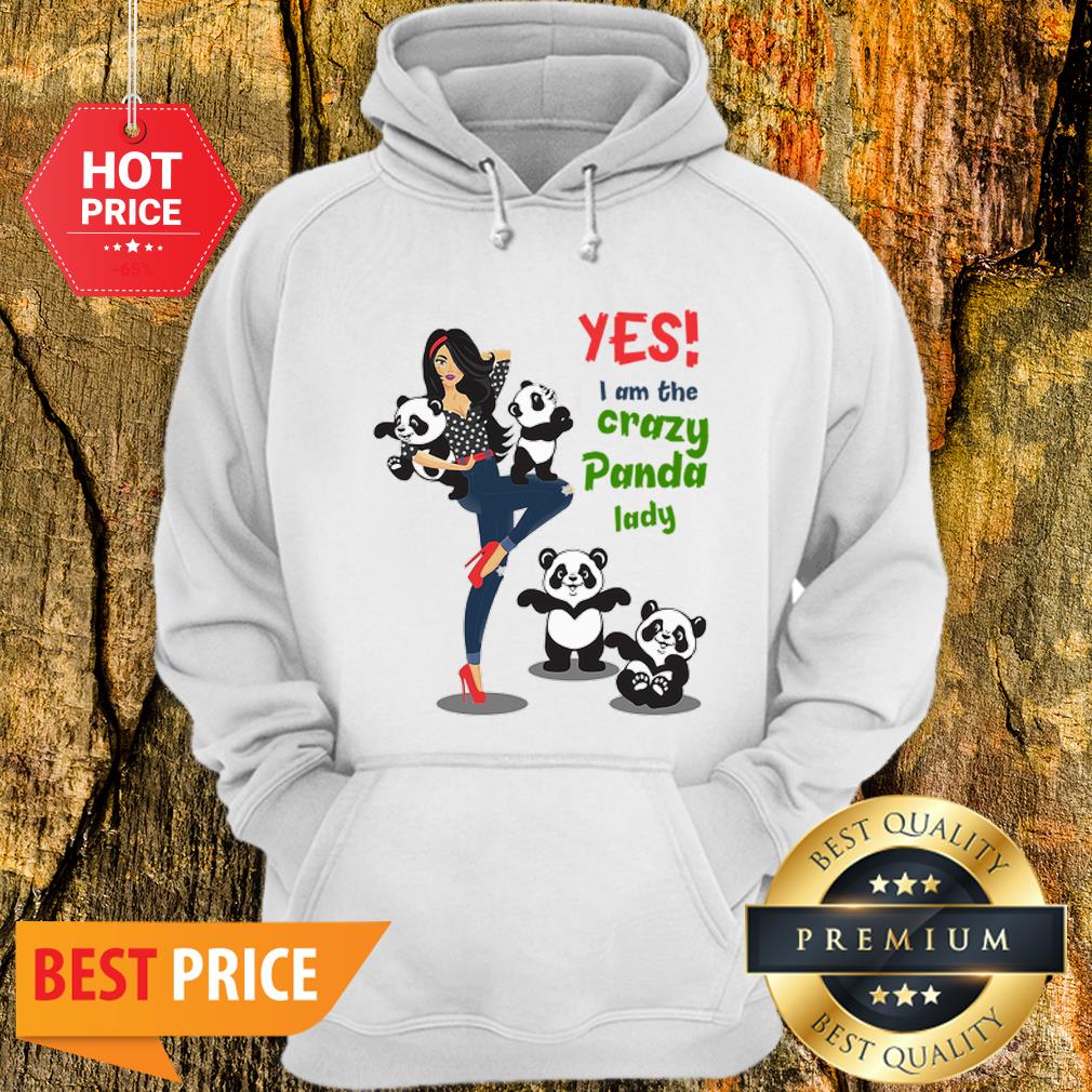 Official Yes I Am The Crazy Panda Lady Shirt - Image 5