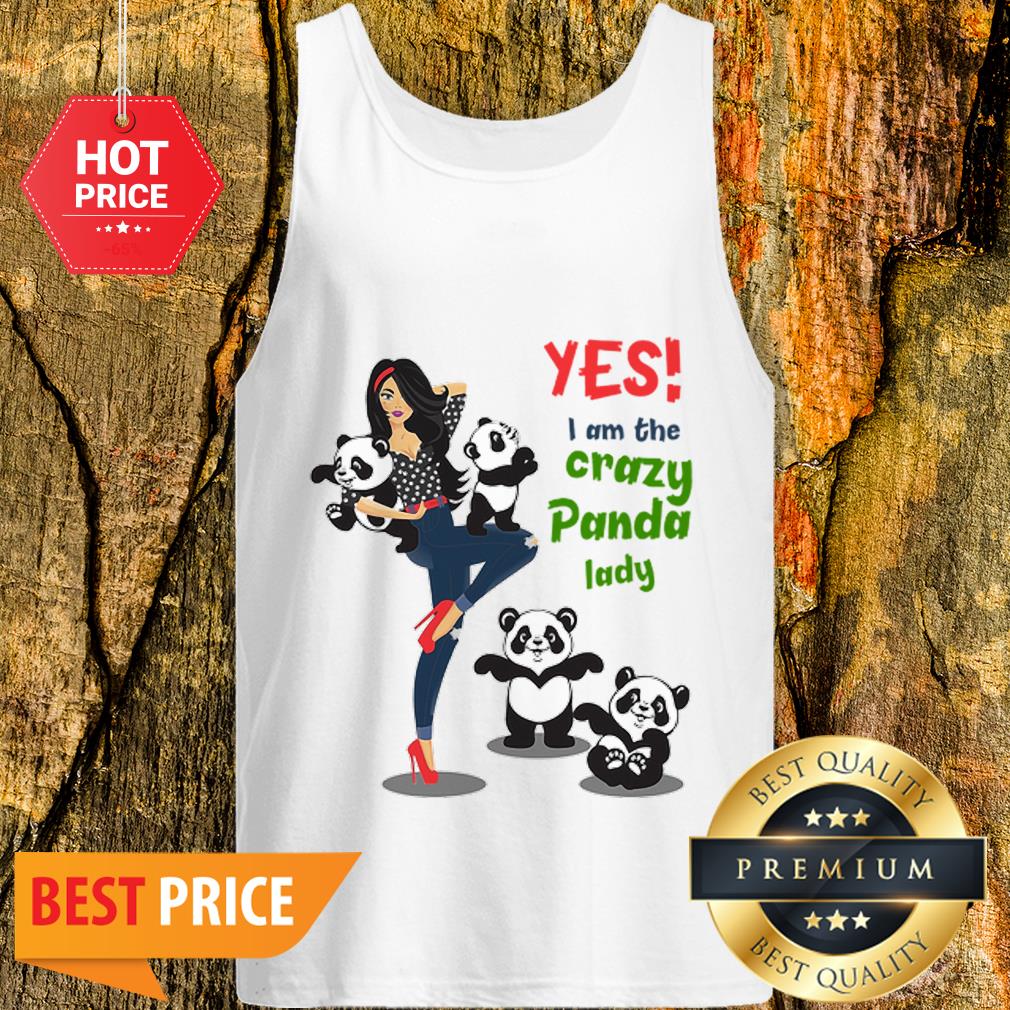 Official Yes I Am The Crazy Panda Lady Shirt - Image 3