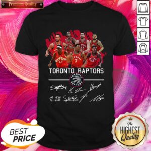 Beautiful Toronto Raptors Team Players Signatures Shirt